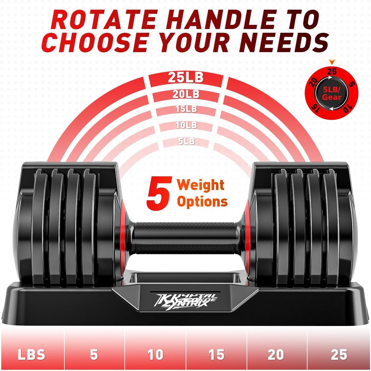 25/55Lbs Adjustable Dumbbells Set, Dumbbells with Anti-Slip Metal Handle for Exercise & Fitness Fast Adjust Weight for Full Body Workout Fitness