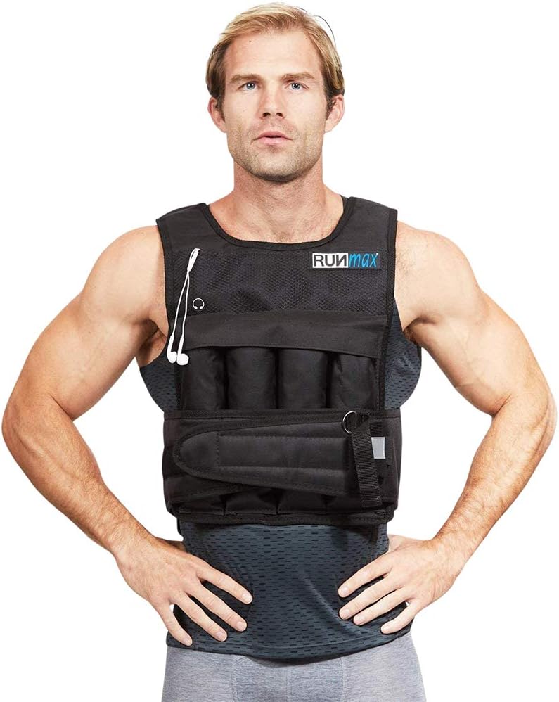 20LBS - 150LBS Adjustable Weighted Vest Wtih Shoulder Pads Option for Men and Women