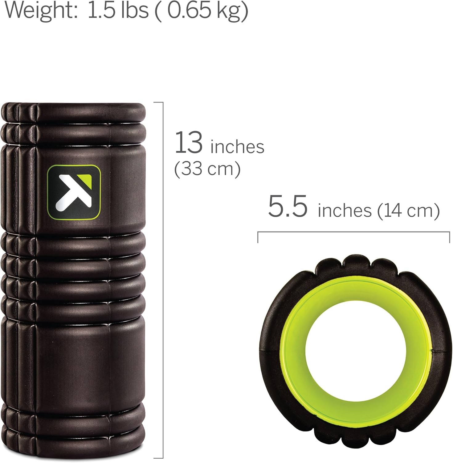 Grid 1.0 Foam Roller - 13" Multi-Density Massage Roller for Deep Tissue & Muscle Recovery - Relieves Tight, Sore Muscles & Kinks, Improves Mobility & Circulation - Targets Key Body Parts