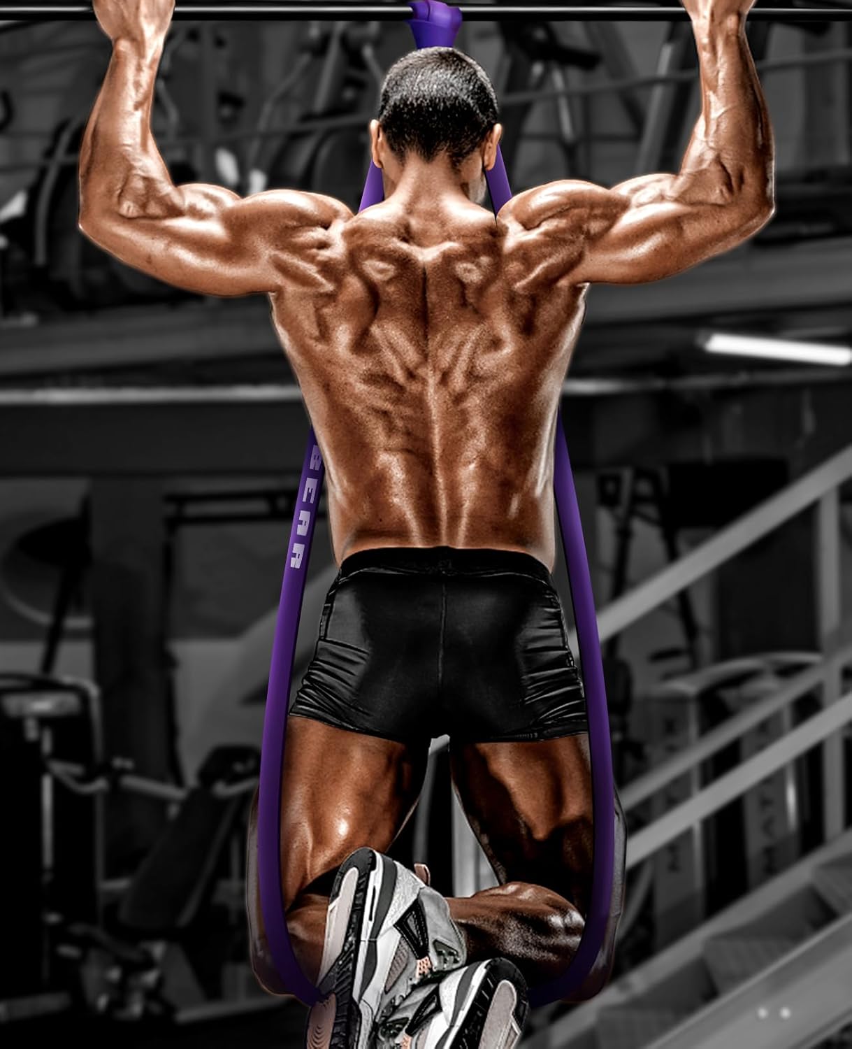 Pull up Assistance Bands Set of 5 - Resistance Bands for Working Out, Stretching, Physical Therapy, Muscle Training